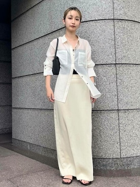「155㎝コーデ」｜「アイテム（スカート）」を使った、ROSSO WOMENさん（レディース・155cm）の夏コーディネート