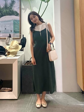 「MARCO BIANCHINI（マルコビアンチーニ）のアイテム」を使った、ROSSO WOMENさん（レディース・158cm）の夏コーディネート