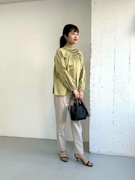 「先取り秋カラーコーデ」｜ROSSO WOMENさん（レディース・163cm）の夏コーディネート