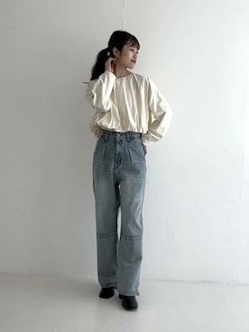 「バルーンブラウス」｜ROSSO WOMENさん（レディース・163cm）の夏コーディネート