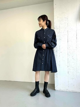 「アーバンリサーチ」｜「アイテム（シャツワンピース）」を使った、ROSSO WOMENさん（レディース・163cm）の夏コーディネート