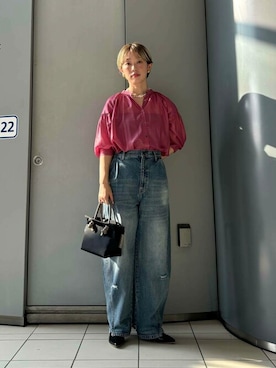 「即着デニムコーデ」｜ROSSO WOMENさん（レディース・158cm）の秋コーディネート