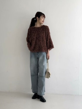 「即着デニムコーデ」｜ROSSO WOMENさん（レディース・163cm）の秋コーディネート
