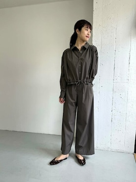 「スパンコール」｜「アイテム（セットアップ）」を使った、ROSSO WOMENさん（レディース・163cm）の秋コーディネート