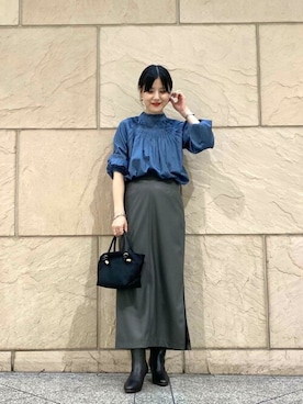 「URBAN RESEARCH ROSSO WOMEN（アーバンリサーチ　ロッソ）のアイテム（ブーツ）」を使った、ROSSO WOMENさん（レディース・158cm）の秋コーディネート