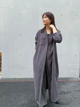 「URBAN RESEARCH ROSSO」｜「アイテム（ワンピース/ドレス）」を使った、ROSSO WOMENさん（レディース・163cm）の秋コーディネート