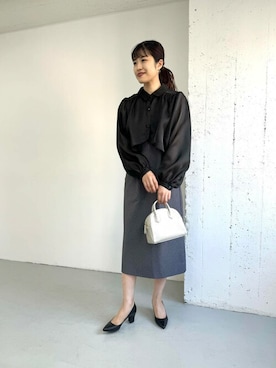 「URBAN RESEARCH ROSSO」｜「アイテム（ワンピース/ドレス）」を使った、ROSSO WOMENさん（レディース・163cm）の秋コーディネート