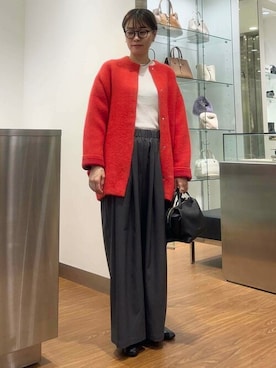 「URBAN RESEARCH ROSSO」｜「アイテム（アクセサリー）」を使った、ROSSO WOMENさん（レディース・166cm）の秋コーディネート