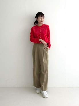 「先取り秋カラーコーデ」｜ROSSO WOMENさん（レディース・163cm）の秋コーディネート