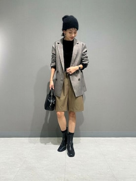 「URBAN RESEARCH ROSSO WOMEN（アーバンリサーチ　ロッソ）のアイテム（ブーツ）」を使った、ROSSO WOMENさん（レディース・161cm）の秋コーディネート