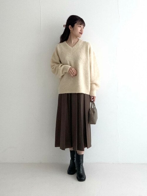 美品　アーバンリサーチ　ロッソ　スカート　カーキ URBAN RESEARCH ROSSO WOMEN｜アーバンリサーチ ロッソの