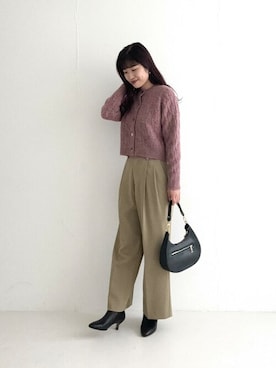 「URBAN RESEARCH ROSSO WOMEN（アーバンリサーチ　ロッソ）のアイテム（ブーツ）」を使った、ROSSO WOMENさん（レディース・163cm）の秋コーディネート