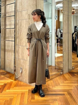 「URBAN RESEARCH ROSSO」｜「アイテム（ワンピース/ドレス）」を使った、ROSSO WOMENさん（レディース・150cm）の秋コーディネート