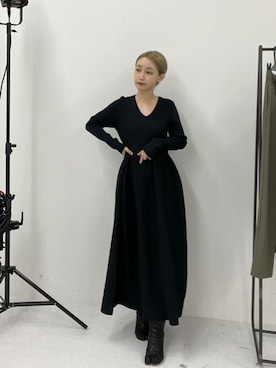 「URBAN RESEARCH ROSSO」｜「アイテム（ワンピース/ドレス）」を使った、ROSSO WOMENさん（レディース・155cm）の秋コーディネート