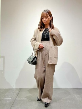「URBAN RESEARCH ROSSO」｜「アイテム（アクセサリー）」を使った、ROSSO WOMENさん（レディース・151cm）の秋コーディネート