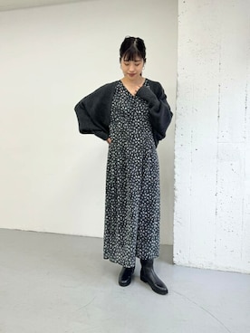 「URBAN RESEARCH ROSSO」｜「アイテム（ワンピース/ドレス）」を使った、ROSSO WOMENさん（レディース・163cm）の秋コーディネート