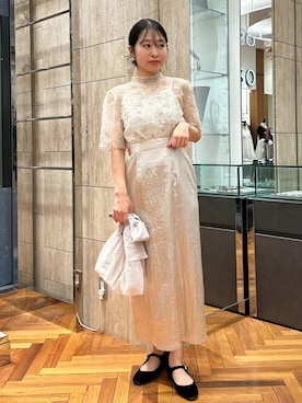 「URBAN RESEARCH ROSSO」｜「アイテム（ワンピース/ドレス）」を使った、ROSSO WOMENさん（レディース・158cm）の秋コーディネート