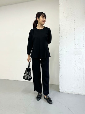 「アーバンリサーチ」｜「アイテム（パンツドレス）」を使った、ROSSO WOMENさん（レディース・163cm）の冬コーディネート