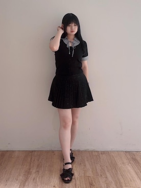 「MAJESTIC LEGON（マジェスティックレゴン）のアイテム」を使った、saeさん（レディース・155cm）の夏コーディネート