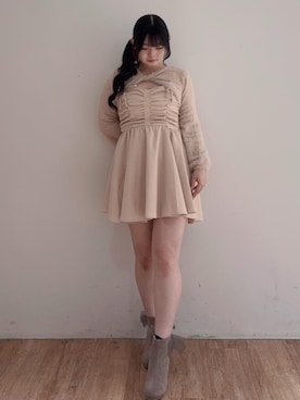 「MAJESTIC LEGON（マジェスティックレゴン）のアイテム」を使った、saeさん（レディース・155cm）の秋コーディネート