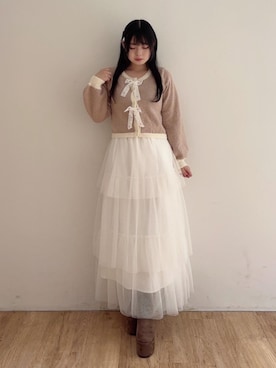 「MAJESTIC LEGON（マジェスティックレゴン）のアイテム」を使った、saeさん（レディース・155cm）の秋コーディネート