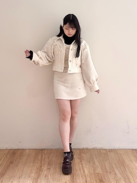 saeさん（レディース・155cm）の冬コーディネート