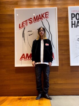 「HYSTERIC GLAMOUR（ヒステリックグラマー）のアイテム（その他アウター）」を使った、hyscocco43さん（メンズ・165cm）の秋コーディネート