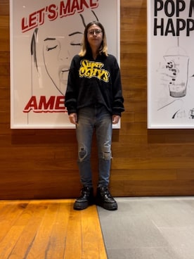 「HYSTERIC GLAMOUR（ヒステリックグラマー）のアイテム（その他アウター）」を使った、hyscocco43さん（メンズ・165cm）の秋コーディネート