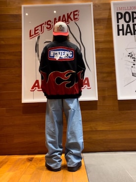「HYSTERIC GLAMOUR（ヒステリックグラマー）のアイテム（その他アウター）」を使った、hyscocco43さん（メンズ・165cm）の秋コーディネート