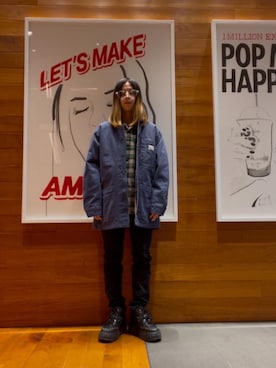 「HYSTERIC GLAMOUR（ヒステリックグラマー）のアイテム（ブルゾン）」を使った、hyscocco43さん（メンズ・165cm）の冬コーディネート