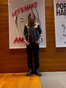 「HYSTERIC GLAMOUR（ヒステリックグラマー）のアイテム（その他アウター）」を使った、hyscocco43さん（メンズ・165cm）の冬コーディネート