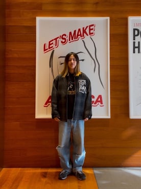 「HYSTERIC GLAMOUR（ヒステリックグラマー）のアイテム（ブルゾン）」を使った、hyscocco43さん（メンズ・165cm）の冬コーディネート