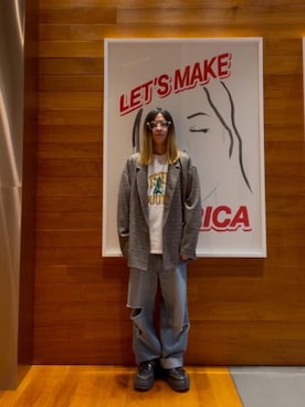 「HYSTERIC GLAMOUR（ヒステリックグラマー）のアイテム（その他アウター）」を使った、hyscocco43さん（メンズ・165cm）の冬コーディネート