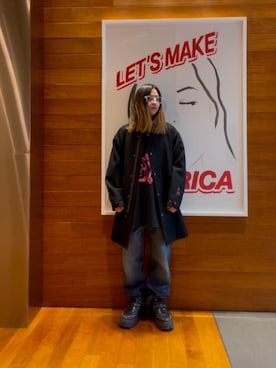 「HYSTERIC GLAMOUR（ヒステリックグラマー）のアイテム（その他アウター）」を使った、hyscocco43さん（メンズ・165cm）の冬コーディネート