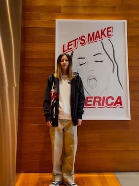 「HYSTERIC GLAMOUR（ヒステリックグラマー）のアイテム（チノパンツ）」を使った、hyscocco43さん（メンズ・165cm）の冬コーディネート