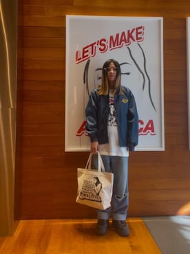 「HYSTERIC GLAMOUR（ヒステリックグラマー）のアイテム（ブルゾン）」を使った、hyscocco43さん（メンズ・165cm）の冬コーディネート
