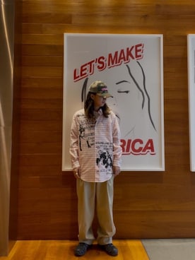 「HYSTERIC GLAMOUR（ヒステリックグラマー）のアイテム（チノパンツ）」を使った、hyscocco43さん（メンズ・165cm）の秋コーディネート