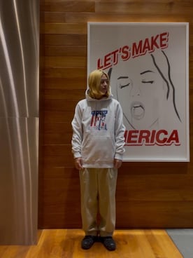 「HYSTERIC GLAMOUR（ヒステリックグラマー）のアイテム（チノパンツ）」を使った、hyscocco43さん（メンズ・165cm）の秋コーディネート