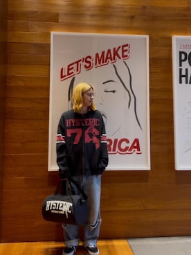 「アイテム（ドラムバッグ）」を使った、hyscocco43さん（メンズ・165cm）の秋コーディネート