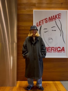 「アイテム（チェスターコート）」を使った、hyscocco43さん（メンズ・165cm）の秋コーディネート