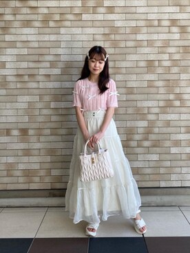 「ブルべ夏」｜ひぃちゃんさん（レディース・155cm）の春コーディネート