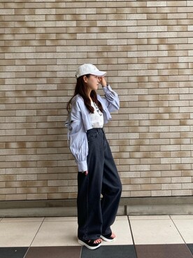 「ブルべ夏」｜ひぃちゃんさん（レディース・155cm）の夏コーディネート