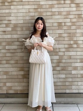 「ブルべ夏」｜ひぃちゃんさん（レディース・155cm）の夏コーディネート