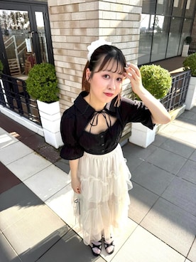 「フェミニン 」｜ひぃちゃんさん（レディース・155cm）の夏コーディネート