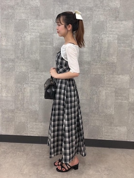 「フェミニン 」｜ひぃちゃんさん（レディース・155cm）の夏コーディネート