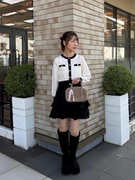 「MAJESTIC LEGON（マジェスティックレゴン）のアイテム」を使った、ひぃちゃんさん（レディース・155cm）の秋コーディネート