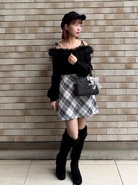 「ブルべ夏」｜ひぃちゃんさん（レディース・155cm）の秋コーディネート