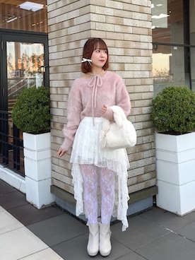 「MAJESTIC LEGON（マジェスティックレゴン）のアイテム」を使った、ひぃちゃんさん（レディース・155cm）の秋コーディネート