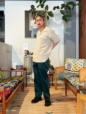 「ワークパンツ」｜UNION_STAFFSさん（レディース・165cm）の春コーディネート