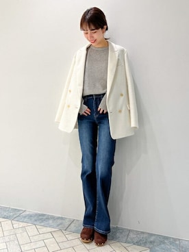 「plage（プラージュ）のアイテム（その他アウター）」を使った、Mayuさん（レディース・159cm）の冬コーディネート